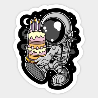 astronaut birthday Sticker